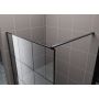 Hagser Agatha Walk-In ścianka prysznicowa 100 cm czarny mat/szkło przezroczyste HGR11000022 zdj.4
