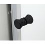 Hagser Ava drzwi prysznicowe 110 cm dwuczęściowe przesuwne czarny mat/szkło przezroczyste HGR14000021 zdj.11