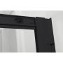 Hagser Ava drzwi prysznicowe 110 cm dwuczęściowe przesuwne czarny mat/szkło przezroczyste HGR14000021 zdj.14