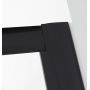 Hagser Ava drzwi prysznicowe 120 cm dwuczęściowe przesuwne czarny mat/szkło przezroczyste HGR15000021 zdj.8
