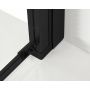 Hagser Carla drzwi prysznicowe 90 cm dwuczęściowe składane czarny mat/szkło przezroczyste HGR17000021 zdj.13
