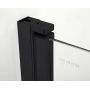 Hagser Carla drzwi prysznicowe 90 cm dwuczęściowe składane czarny mat/szkło przezroczyste HGR17000021 zdj.17