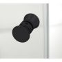 Hagser Carla drzwi prysznicowe 90 cm dwuczęściowe składane czarny mat/szkło przezroczyste HGR17000021 zdj.5