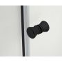 Hagser Alena drzwi prysznicowe 130 cm dwuczęściowe przesuwne czarny mat/szkło przezroczyste HGR19000021 zdj.15
