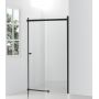 Hagser Alena drzwi prysznicowe 130 cm dwuczęściowe przesuwne czarny mat/szkło przezroczyste HGR19000021 zdj.19