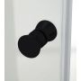 Hagser Gabi drzwi prysznicowe 80 cm jednoczęściowe uchylne czarny mat/szkło przezroczyste HGR22000021 zdj.4