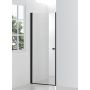 Hagser Gabi drzwi prysznicowe 90 cm jednoczęściowe uchylne czarny mat/szkło przezroczyste HGR23000021 zdj.3