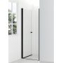 Hagser Gabi drzwi prysznicowe 90 cm jednoczęściowe uchylne czarny mat/szkło przezroczyste HGR23000021 zdj.10