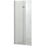 Hagser Carla drzwi prysznicowe 90 cm dwuczęściowe składane chrom błyszczący/szkło przezroczyste HGR40000021 zdj.1