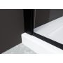 Hagser Hawisa Walk-In ścianka prysznicowa 80 cm czarny mat/szkło przezroczyste HGR40000022 zdj.5