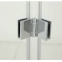 Hagser Carla drzwi prysznicowe 100 cm dwuczęściowe składane chrom błyszczący/szkło przezroczyste HGR50000021