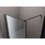Hagser Hawisa Walk-In ścianka prysznicowa 90 cm czarny mat/szkło przezroczyste HGR50000022 zdj.6