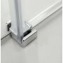 Hagser Alena drzwi prysznicowe 140 cm dwuczęściowe przesuwne chrom błyszczący/szkło przezroczyste HGR80000021