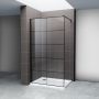 Hagser Agatha Walk-In ścianka prysznicowa 80 cm czarny mat/szkło przezroczyste HGR80000022 zdj.3