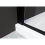 Hagser Agatha Walk-In ścianka prysznicowa 80 cm czarny mat/szkło przezroczyste HGR80000022 zdj.4