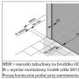 Hüppe Aura pure 4-kąt ścianka prysznicowa 100 cm boczna black edition/szkło przezroczyste Anti-Plaque AP0204.123.322 zdj.5