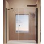 Hüppe SolvaPro TG 4-kąt drzwi prysznicowe 90 cm prawe srebrny połysk/szkło przezroczyste Anti-Plaque 7T3002092322 zdj.1