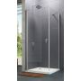 Huppe Design Pure 4-kąt drzwi prysznicowe 88 cm srebrny połysk/szkło przezroczyste Anti-Plaque 8P0614.092.322 zdj.1