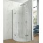Huppe Aura Pure 1/4 koła drzwi prysznicowe 90 cm uchylne srebrny połysk/szkło przezroczyste AP0402.069.322 zdj.1