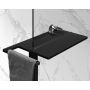 Hüppe Select+ Shower Board półka prysznicowa z uchwytem na ręcznik black edition SL2401123 zdj.1