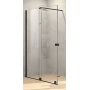 Hüppe Xtensa Pure 4-kąt drzwi prysznicowe 110 cm lewe srebrny połysk/szkło lustrzane Anti-Plaque XT0102.069.381 zdj.1