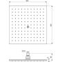 Ideal Standard Idealrain deszczownica 30x30 cm kwadratowa stal A5805AA zdj.2