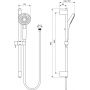 Ideal Standard Idealrain Evo zestaw prysznicowy ścienny z drążkiem 60 cm chrom B2233AA zdj.2
