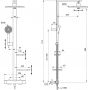 Ideal Standard Alu+ zestaw prysznicowy z baterią ścienny termostatyczny z deszczownicą chrom BD583SI zdj.2