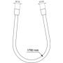 Ideal Standard Idealrain wąż prysznicowy 175 cm brąz BE175BR zdj.2