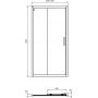 Ideal Standard Connect 2 drzwi prysznicowe 105 cm srebrny mat/szkło przezroczyste K9274EO zdj.2