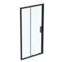 Ideal Standard Connect 2 drzwi prysznicowe 105 cm rozsuwane czarny mat/szkło przezroczyste K9274V3 zdj.1