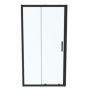 Ideal Standard Connect 2 drzwi prysznicowe 105 cm rozsuwane czarny mat/szkło przezroczyste K9274V3 zdj.3