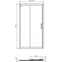 Ideal Standard Connect 2 drzwi prysznicowe 110 cm srebrny mat/szkło przezroczyste K9275EO zdj.2