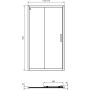 Ideal Standard Connect 2 drzwi prysznicowe 115 cm srebrny mat/szkło przezroczyste K9276EO zdj.2