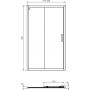 Ideal Standard Connect 2 drzwi prysznicowe 120 cm srebrny mat/szkło przezroczyste K9277EO zdj.2