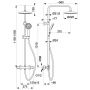 KFA Armatura Moza zestaw prysznicowy ścienny termostatyczny z deszczownicą chrom 5736-911-00 zdj.2