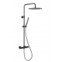 KFA Armatura Moza Gun Metal Grey zestaw prysznicowy ścienny termostatyczny z deszczownicą grafitowy 5736-920-61 zdj.1