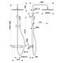 KFA Armatura Moza Premium zestaw prysznicowy ścienny termostatyczny z deszczownicą chrom 5736-921-00 zdj.2