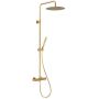 KFA Armatura Moza Brushed Light Gold Premium zestaw prysznicowy ścienny termostatyczny z deszczownicą złoty jasny 5736-921-39 zdj.1
