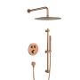 KFA Armatura Moza Rose Gold zestaw prysznicowy podtynkowy termostatyczny z deszczownicą miedź szczotkowana 5739-330-34 zdj.1