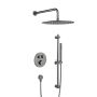 KFA Armatura Moza Gun Metal Grey zestaw prysznicowy podtynkowy termostatyczny z deszczownicą grafitowy 5739-330-61 zdj.1