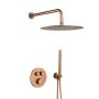 KFA Armatura Moza Rose Gold zestaw prysznicowy podtynkowy termostatyczny z deszczownicą miedź szczotkowana 5739-530-34 zdj.1