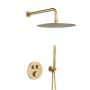 KFA Armatura Moza Brushed Light Gold zestaw prysznicowy podtynkowy termostatyczny z deszczownicą złoty jasny 5739-530-39 zdj.1