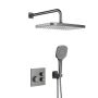 KFA Armatura Malaga Gun Metal Grey zestaw prysznicowy podtynkowy termostatyczny z deszczownicą grafit 5759-530-61 zdj.1