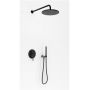 Kohlman Axel Black zestaw prysznicowy podtynkowy z deszczownicą czarny mat QW210ABR30 zdj.1