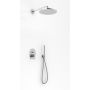 Kohlman Boxine zestaw prysznicowy podtynkowy z deszczownicą 30 cm chrom QW210BR30 zdj.1