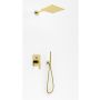 Kohlman Experience Gold zestaw prysznicowy podtynkowy z deszczownicą 25 cm złoty QW210EGDQ25 zdj.1