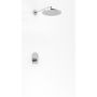 Kohlman Boxine zestaw prysznicowy podtynkowy z deszczownicą 35 cm chrom QW220BR35 zdj.1