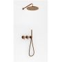 Kohlman Axel Brushed Copper zestaw prysznicowy podtynkowy z deszczownicą miedź szczotkowana QW260ABCR25 zdj.1