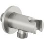 Kludi A-QA przyłącze kątowe z uchwytem nikiel szczotkowany 65567N5-00 zdj.1